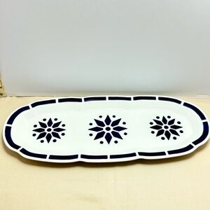 Sargadelos Brand Made in Spain Navy and White Decorative Platter